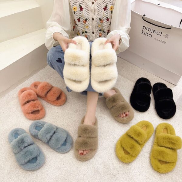 Hot Style Flat Bottomed Indoor Warm Slippers